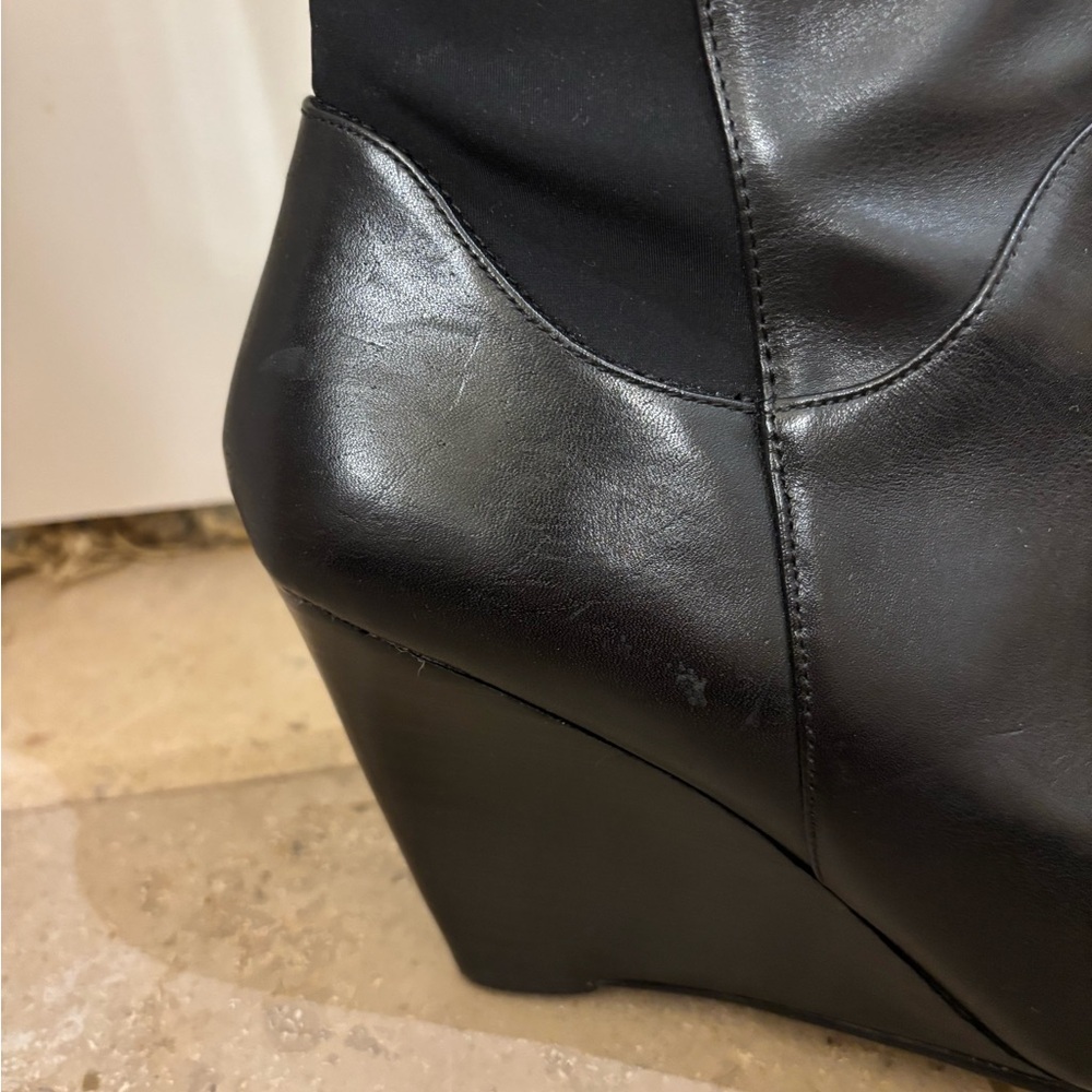 Nine West Black Wedge Boots - Picture 7 of 16